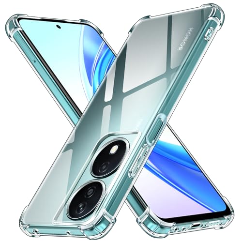 iVoler Cover per Honor X7b, Custodia Antiurto Trasparente per Assorbimento Degli Urti con Paraurti in TPU Morbido, Sottile Morbida in Silicone TPU Protettiva Case