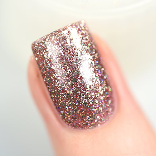 Image of ILNP Madison Ave - Antique Pink Holographic Metallic Nail Polish
