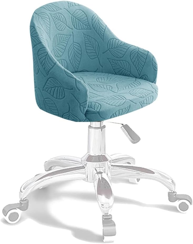 Curved Back Bar Stool Slipcovers with Arms Set of 6/4/2/1, Stretch Kitchen Bar Stool Covers with Curved Back and Arms, Swivel Accent Dining Room Chair Covers Slipcovers Washable,E,6PCS
