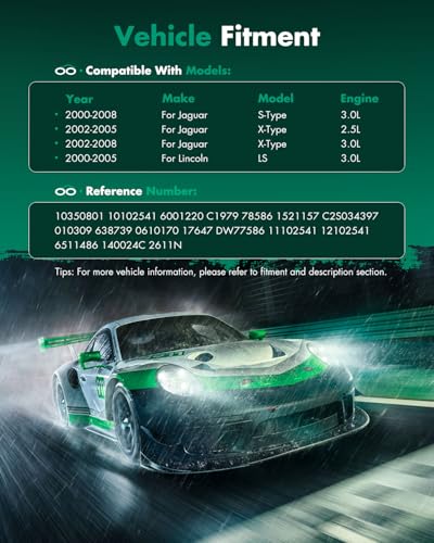 Image of SCITOO 2000-2008 AC Compressor for Jaguar for S-Type 3.0L | Fast Cooling, Ultra Low Noise (≤72 dB)Air Conditioner Compressor with Clutch, Easy Installation, 10350801 10102541 6001220