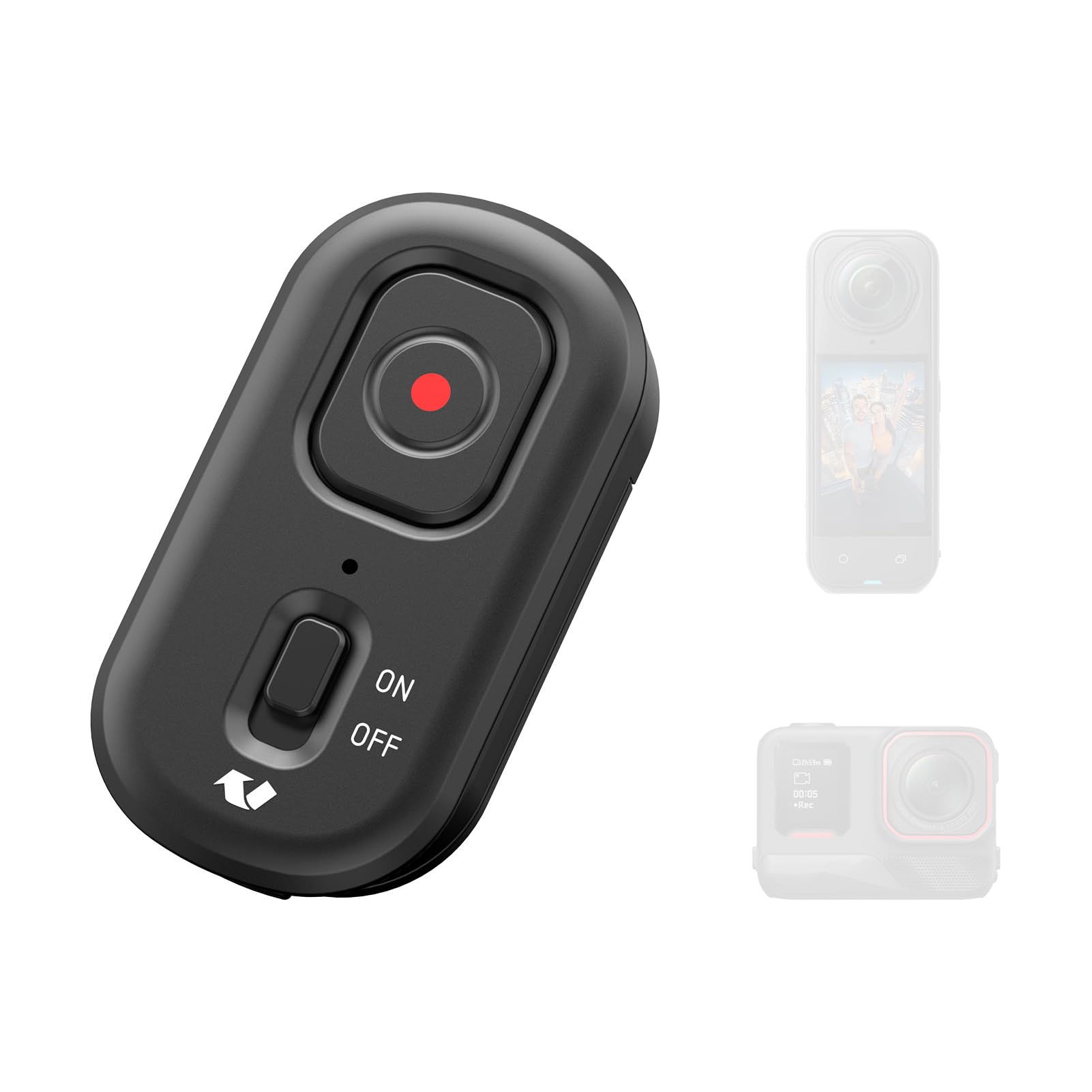 Telecomando per fotocamere a portata di 10 m, 4 funzioni, lunga durata della batteria compatibile con action cameras Insta 360 X5/4/3/2, Ace/AcePro/AcePro2 e GO3S