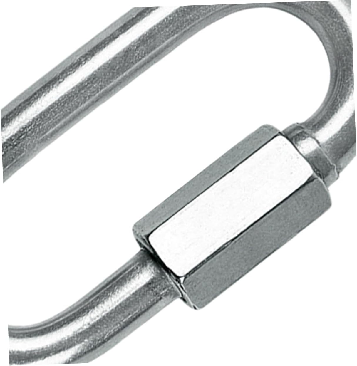 Double Ended Pulling Buckle Snaps Hook,Double-End Chains 4pcs 304 Chain Quick Link Shackles D Ring Shackles