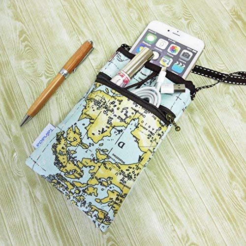 Miniatura 3 de Bolsa cruzada para teléfono inteligente, a prueba de golpes, cartera cruzada para teléfono celular, bolsa de viaje para iPhone Xs Max, XR, Xs, 8