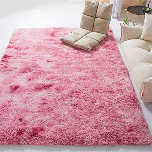 Modernes Wohnzimmer Halle Fluffy Teppich Saloon Foyer Shaggy Mat Baby Room Sleeper Matratze Tatami Teppiche Home Decoration (Color : Pink,
