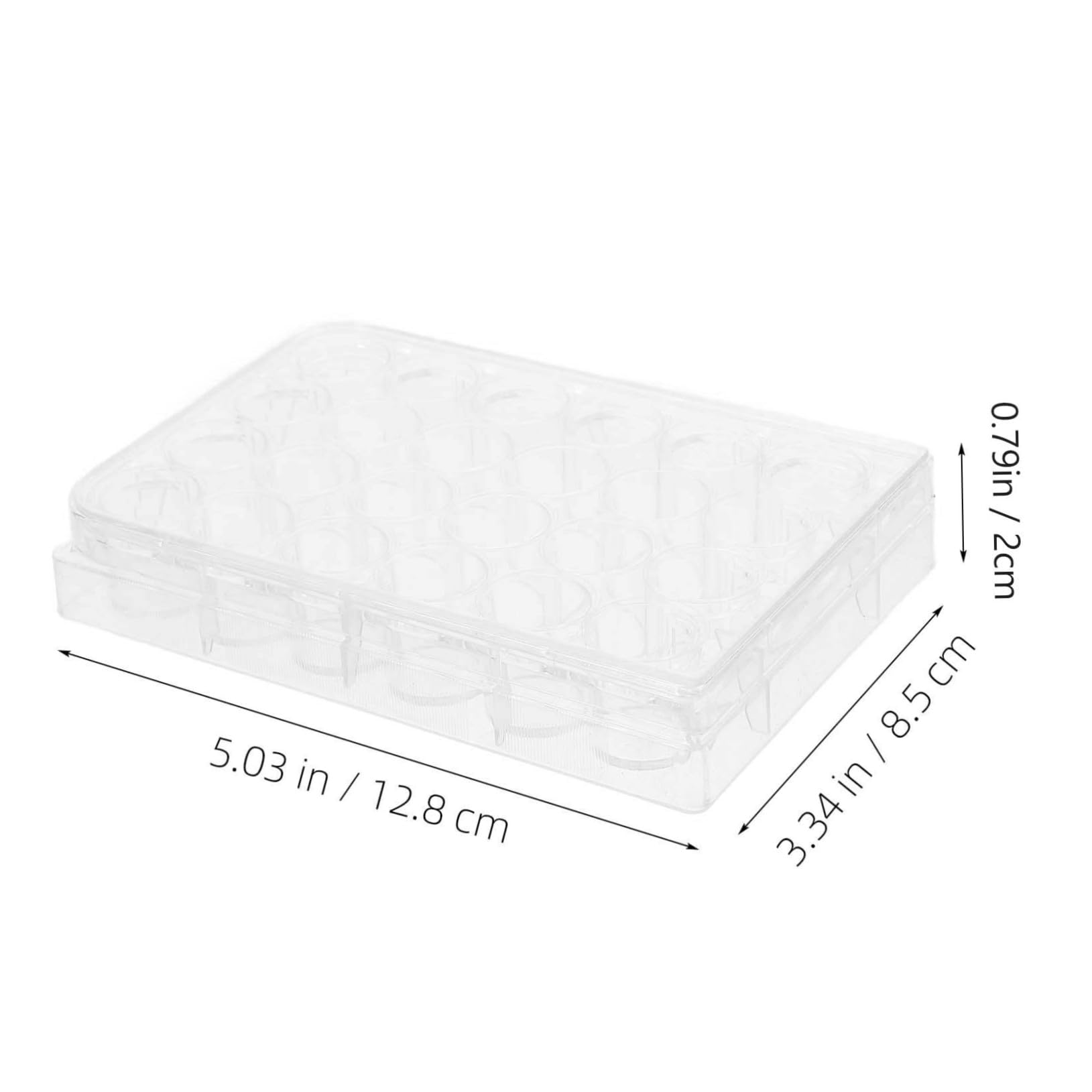 Unomor 24-Well Cell Culture Plates Lab Tissue Culture Plates Reusable Space-Saving