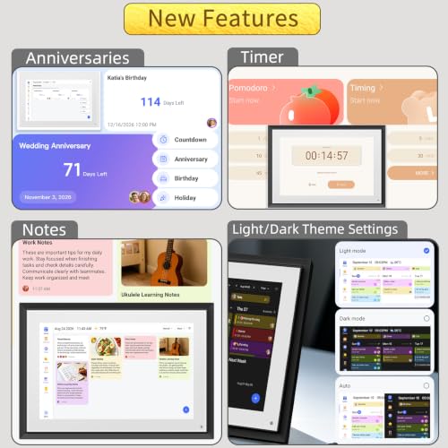 Image of 10.1 inch Smart Digital Calendar with Chore Chart & Touchscreen