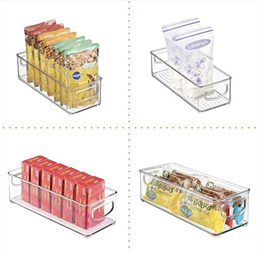 Stackable Drawer Type Plastic Storage Cabinets, Refrigerator Food Preservation Boxes With Handles, Small Items Storage Boxes-Food Safety Without BPA, 10 inches long,4 Pieces-Clear (S) Stackable Drawer Type Plastic Storage Cabinets, Refrigerator Food Preservation Boxes With Handles, Small Items Storage Boxes-Food Safety Without BPA, 10 inches long,4 Pieces-Clear (S)