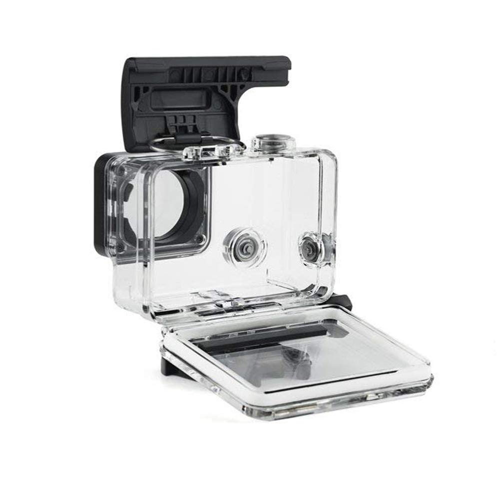 Suptig, custodia protettiva di ricambio per macchina fotografica GoPro Hero 4, 3 , 3, impermeabile, per sport all'aperto e per uso subacqueo, impermeabile fino a 45 m, colore nero