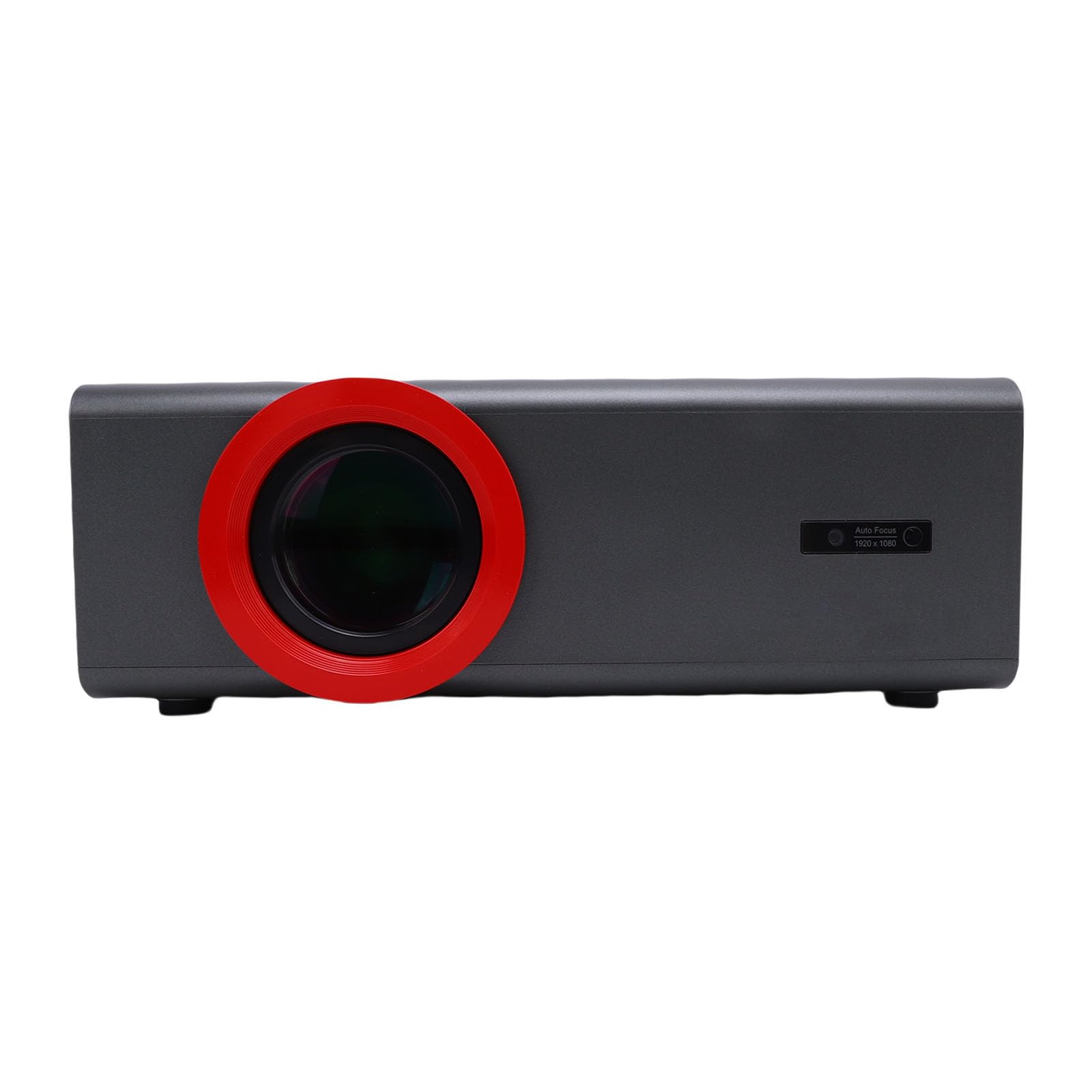 RiToEasysports Proiettore Portatile, Proiettore Tascabile LED HD 1080P con Altoparlante Integrato e Telecomando, per Film in Campeggio in Ufficio a Casa (Spina europea)