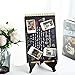 Tatuo 2 Packs Wooden Plate Stands for Display, Plate Holder Display Stand, Picture Frame Stand Easels, Tabletop Art Holder, Book Dish Decorative