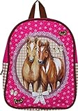 Tolles Pferdemotiv Fabrizio Kinderrucksack Pferde pink