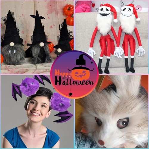 Kunstpelz Stoff zum Basteln Braun, Zotteliger Bastel Plüsch 5 x 170 cm für selbstgemachten Weihnachts-/Zwerg Bart, Fursuit, handgefertigtes Weihnachts-Halloween-Cosplay-Kostüm