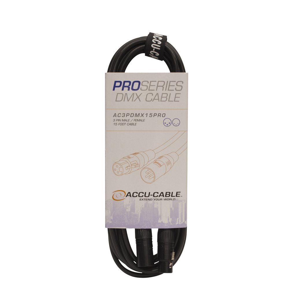 ADJ Products AC3PDMX15PRO Stage and Studio Power Cable
