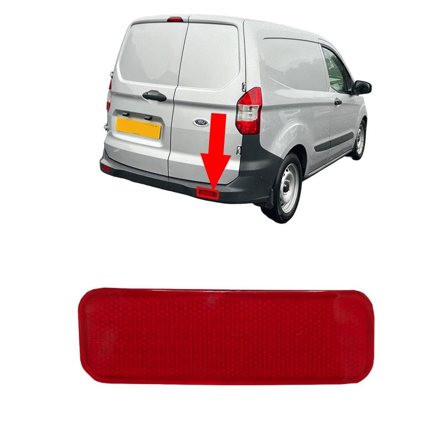 Rear Bumper Reflector Light Marker - Right Side For Ford Tourneo, Transit Custom - Easy Direct Fit