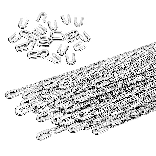 PATIKIL Spiral 304 Stainless Steel Boning Flat Metal Corset Boning with 24 Steel Boning Tips for Corset Lacing Costume Hoop Skirt Making Supplies 13.7 Inch 24 Pcs(6mm Wide)