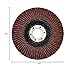 Flap Disc 4.5 x 7/8 Inch 60 Grit by NOVOABRASIVE Sanding Grinding Wheel for Angle Grinder Suitable for Metal, Wood, Paint. Type 29 Aluminum Oxide, Kit of 10 PSC