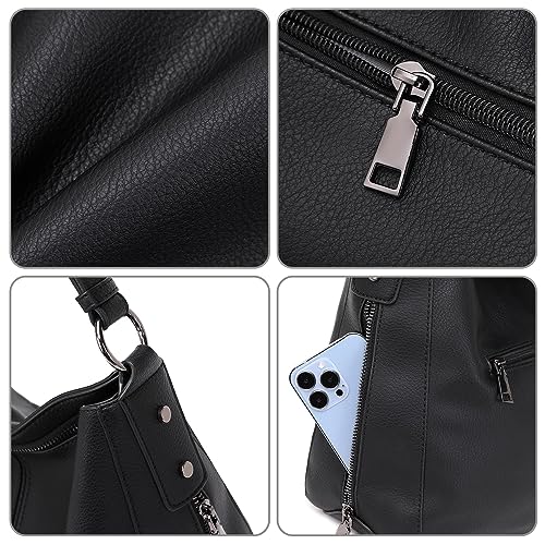 Image of lapsting Hobo Bags for Women Handbags Purse Ladies Boho Shoulder Bag Crossbody Purses Faux Leather