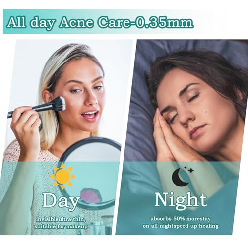 MXTIMWAN 360 Stück Pimple Patches, Hydrokolloid Acne Patch Mit Teebaumöl Unsichtbare Pickel Patch Tag Und Nacht 2-In-1 Wasserdicht & Atmungsaktiv Absorptions Pickel Patch