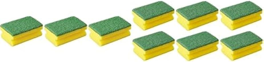 اسفنجة تنظيف 3 قطع - الوان متنوعة + مجموعة اسفنجات تنظيف
