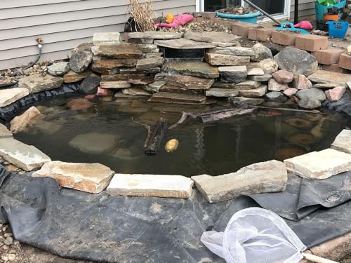 Bâche de bassin 6 x 20 m imperméable noire pour grand bassin de jardin - 5