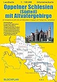 altvatergebirge langlauf  Landkarte Oppelner Schlesien (Südteil) mit Altvatergebirge: Ortsnamenkarte im Maßstab 1:100.000 (Schlesien-Landkarten)