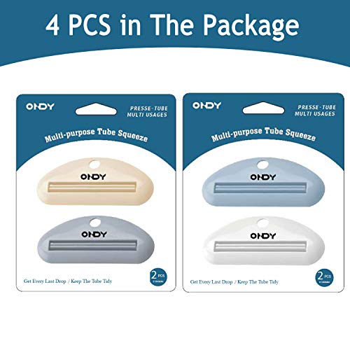 4 Pack Toothpaste Squeezers, Tube Squeezers For Toothpaste, Hand Cream, Polygel Tubes, Paint Tubes, Cosmetics #TOP6