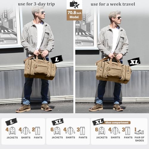 Gonex Canvas Duffle Bag 60L