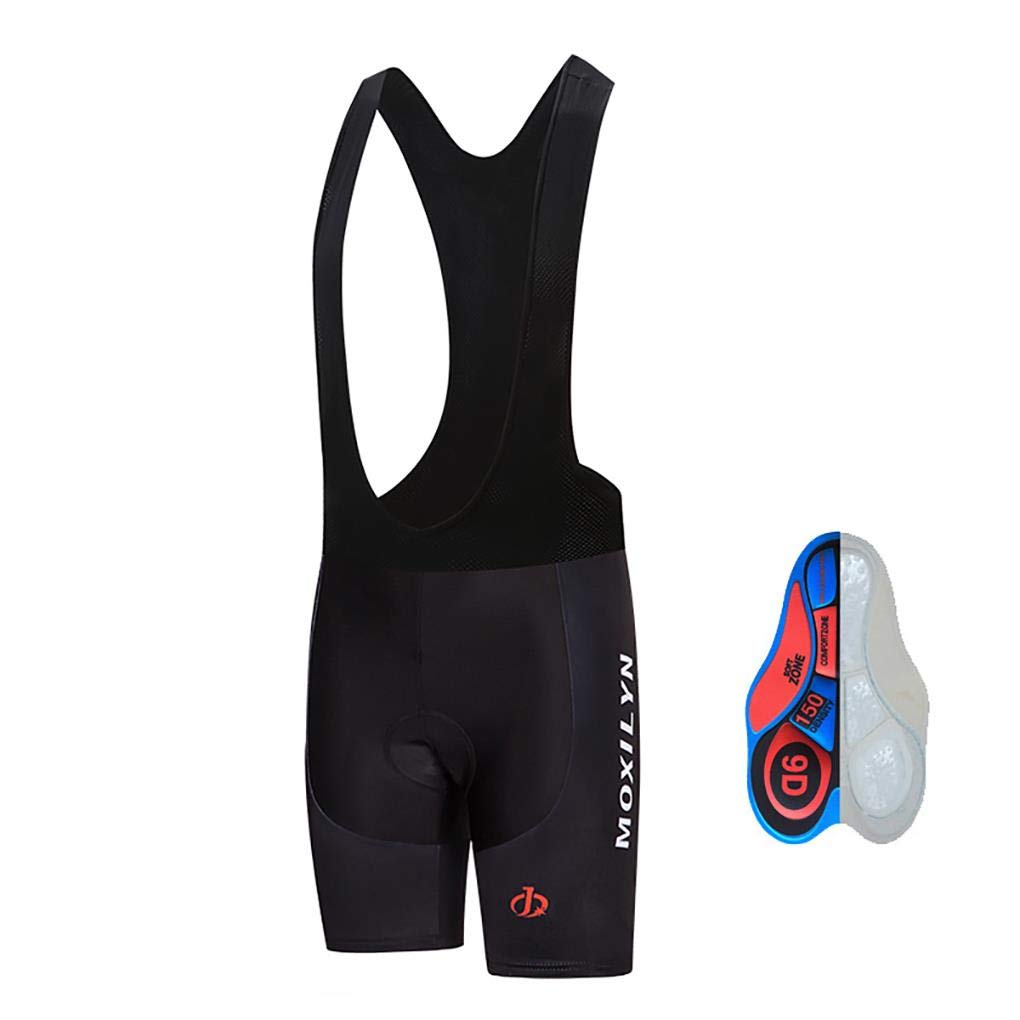 MOXILYN Men's Cycling Bib Shorts, Bike Tights Breathable Bicycle Pants UPF 50+,9D Padded Compression Excellent Performance
