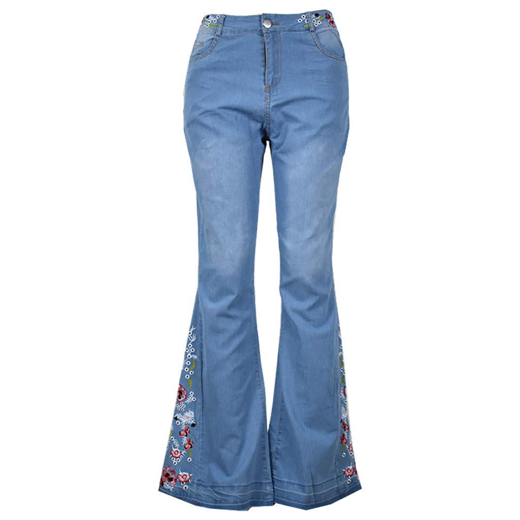 Jeans a zampa di elefante da donna pantaloni slim a vita alta e gamba larga slim a vita alta vintage pantaloni bootcut pantaloni