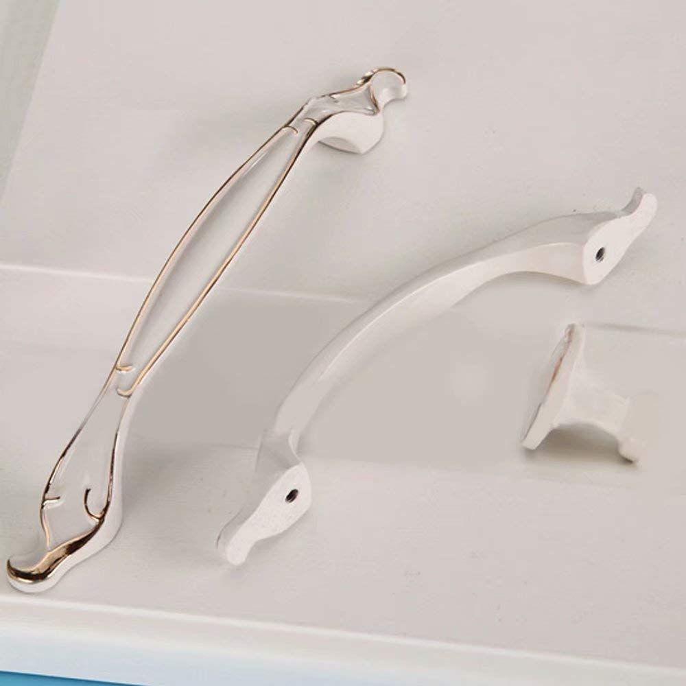 Antyczny mosiądz uchwyty do szuflad szafki 2 szt. Gałki ciągnie do szafki kuchennej szafa komoda odległość otworu 96mm 128mm(Style a,Single Hole)
