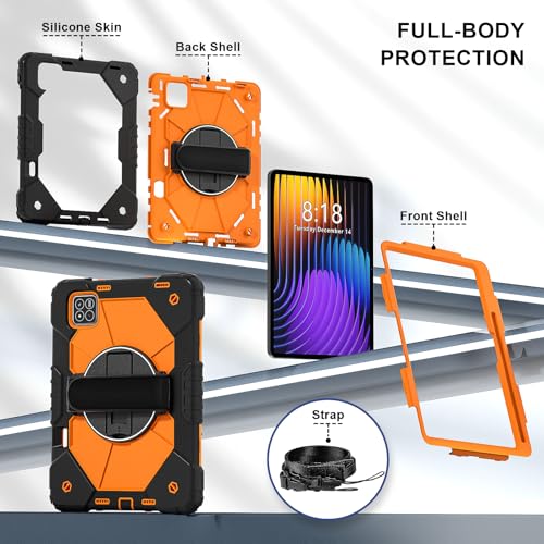 Funda tablet Xiaomi Pad 7 antichoque con silicona protectora robusta 3