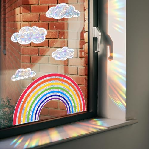 Regenbogen Fensterbilder Prisma Fensteraufkleber Suncatcher Sticker...