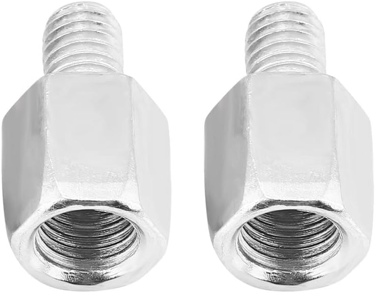 Universal Motorcycle Side Mirrors, Adjustable Aluminum, Rust- for Improved Rear Visibility on Street Bikes and Scooters