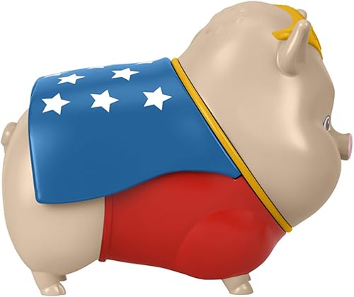 Miniatura 3 de Pieza de repuesto para Fisher-Price League of Super-Pets Playset - HGL00 ~ Figura de repuesto de cerdo rosa de vientre de maceta