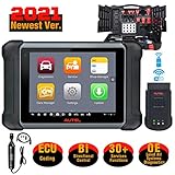 ★【NEUESTES MODELL VON MAXISYS】: MaxiSys MS906BT ist die neueste Erweiterung der MaxiSys-Produktlinie. Das Gerät basiert auf dem Android-Betriebssystem und bietet die bestmögliche Abdeckung von Diagnosefunktionen auf Erstausrüstungsniveau und ECU-Codierungsfunktionen. Der MaxiSys MS906BT nutzt den leistungsstarken 6-Kern-Prozessor Exynos 5260 (Quad-Core-ARM Cortex-A7+Dual-Core-ARM Cortex-A15) und einen kapazitiven 8-Zoll-HD-Touchscreen und bietet eine umfassende Fahrzeugdiagnose und analyse.