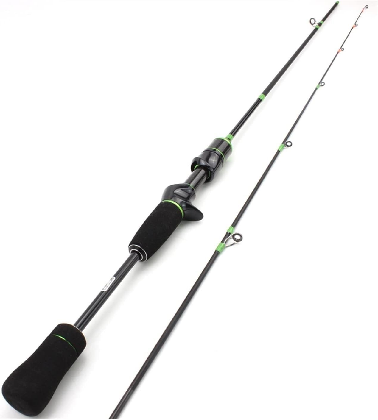 Canne à pêche en carbone ELzEy de 1.5m télescopique avec pointe solide de 2 à 8g