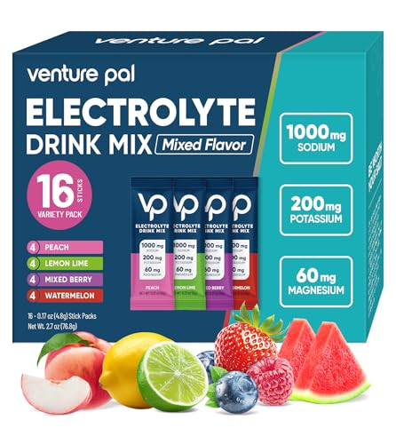 Venture Pal High Sodium Sugar-Free Electrolyte Powder Packets - Hydration