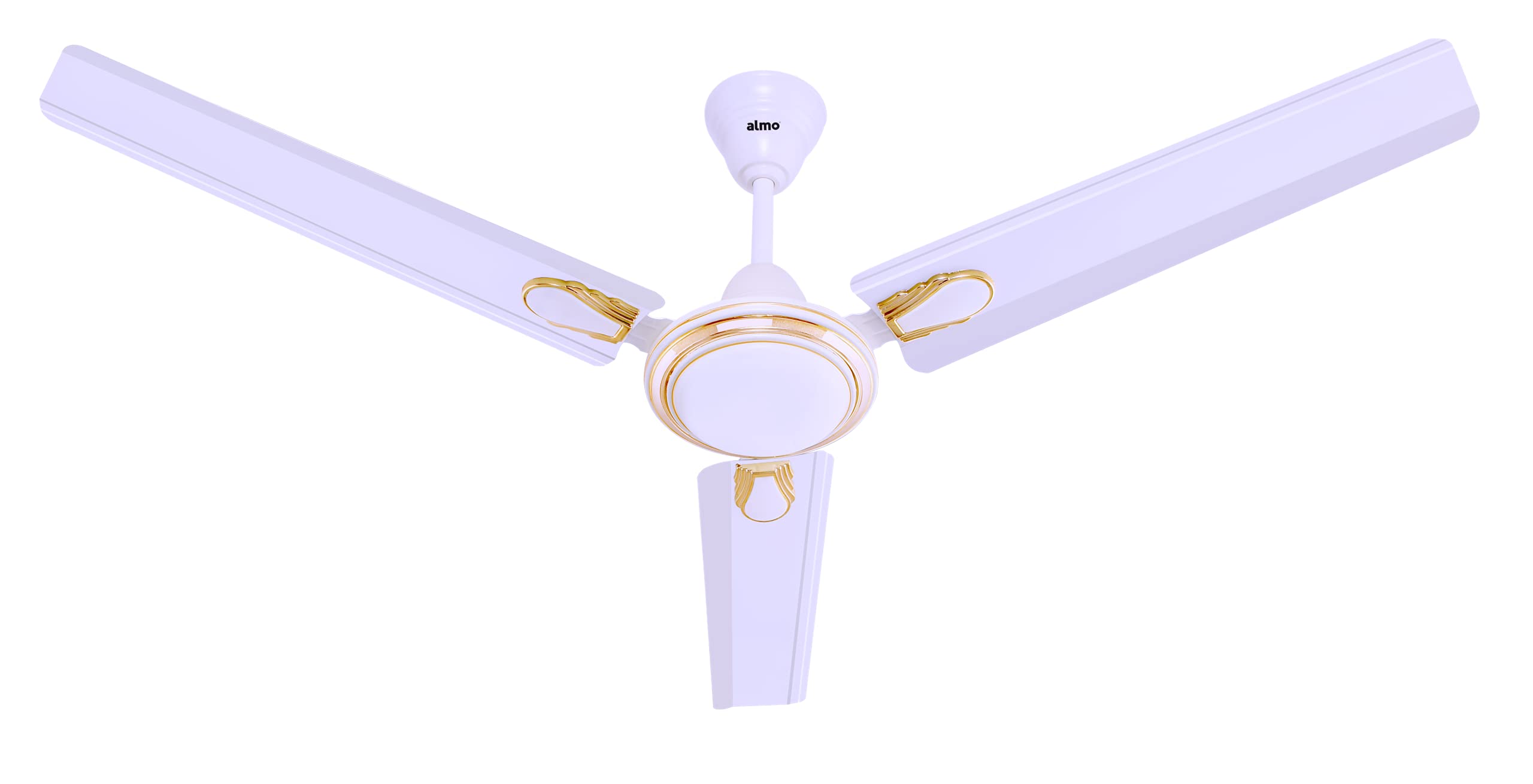 ALMOFan 1200mm (48 inch) High Speed Ceiling Fans For Home | Energy Efficient Ceiling Fan | Cool Air Deco | Anti-rust Fan | High Air Delivery (White)