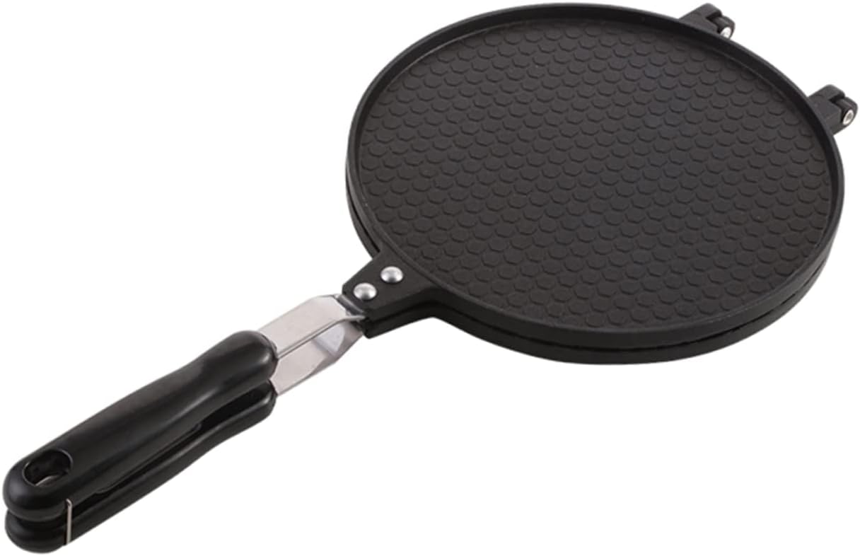 Angoily Household Egg Roll Maker Non-stick Baking Pan Tool for Crepes Omelets and Waffles Portable Double-sided Design for and Even Heat Distribution