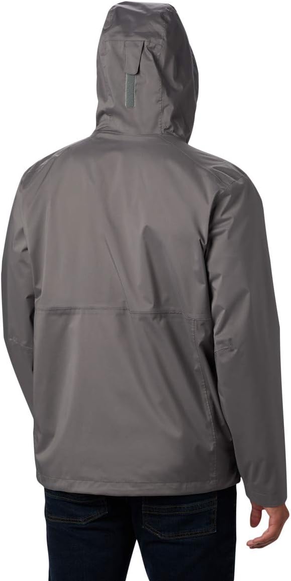 Columbia Men's Cabot Trail Rain Jacket City Grey Medium