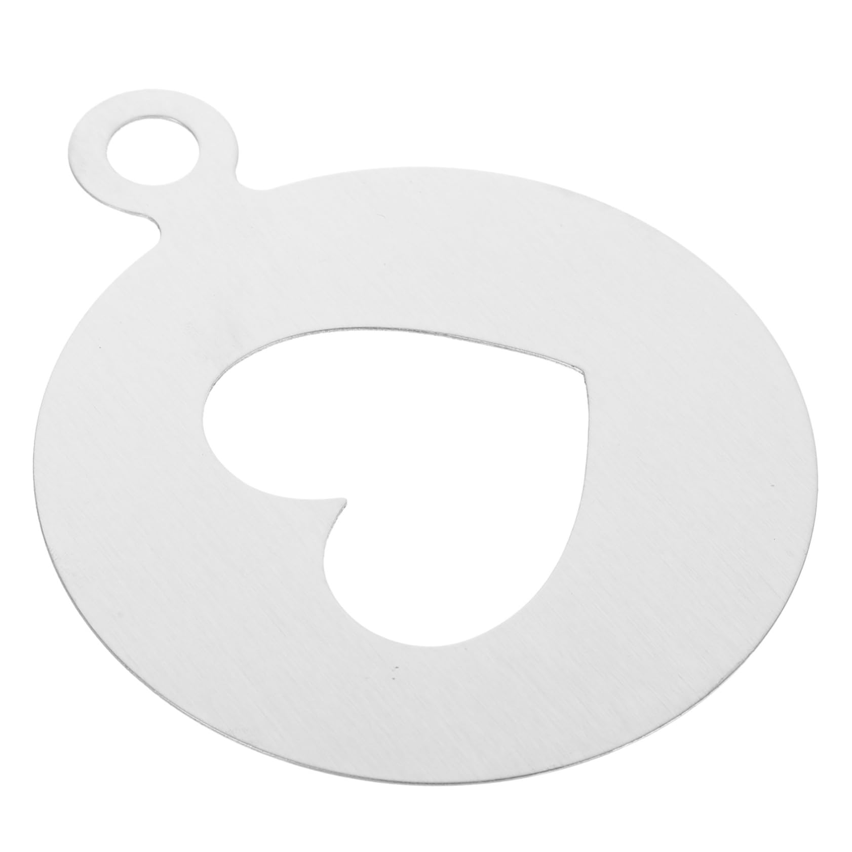 VICASKY Coffee Decorating Stencils Stainless Steel Heart Pattern Templates for Latte Art Mousse Cakes Cupcakes Easy to Clean for Home Cafes