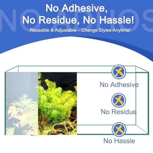 CICK SEED Aquarium Background & Fish Tank Background – Ultra HD Static Cling, Tape-Free, Vibrant Underwater Scene for Stunning Aquarium Decorations 17.7 X 47.2 Inches by CICK SEED - Image 3