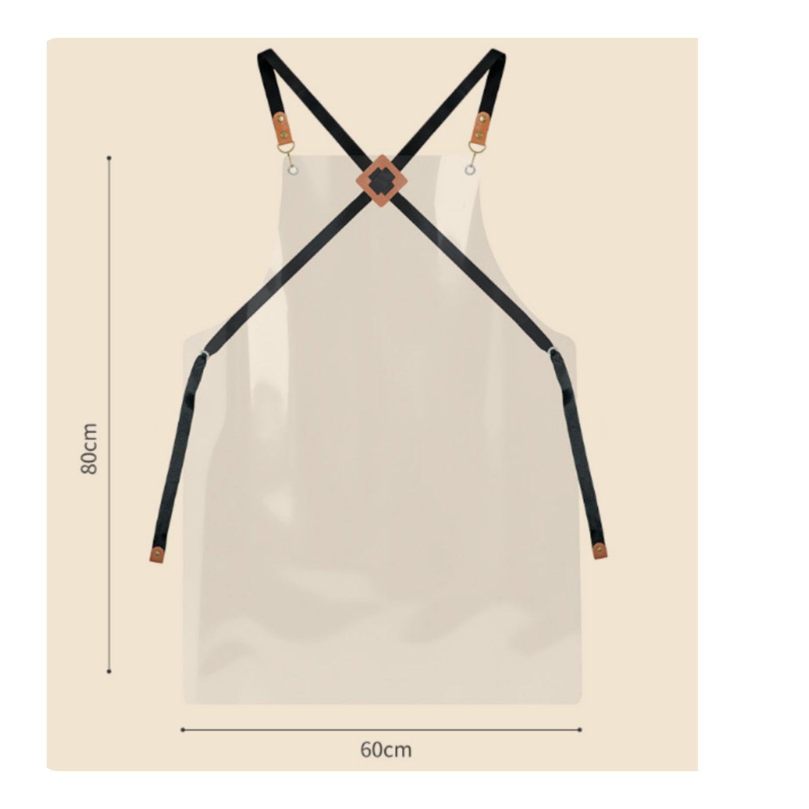Buy ZOOMELLA Waterproof Work Apron Easy to Pristine See-Through
