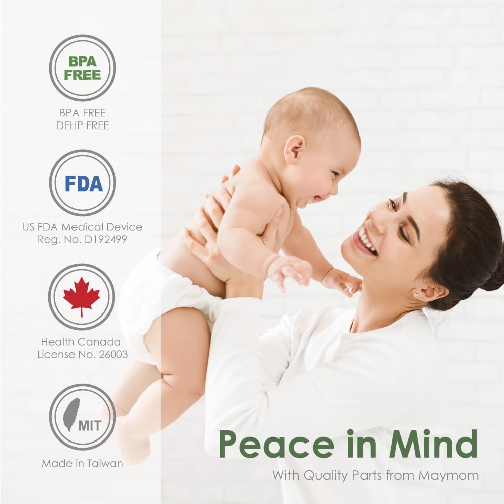 Flange Inserts for Breast Pumps, 8 Pack for Spectra Breast Pump Accessories for Spectra S12, Accessories Suitable for Most Breast Pumps, Electric Breast Pump Spare Parts, 5.5cm x 5.5cm - Image 5 thumbnail