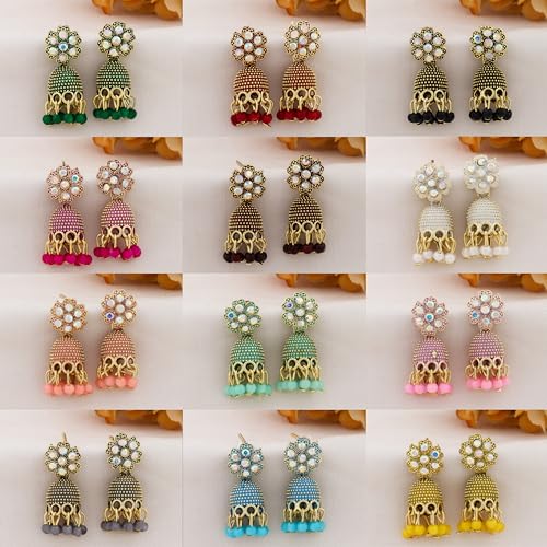 Image of earings jhumka for women earrings for girls jhumka combo