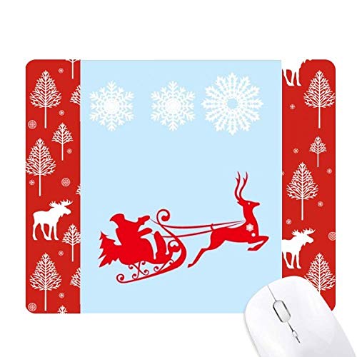 Flocon de neige la souris Noël woods forêt schéma traîneau broderie