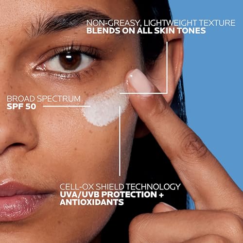 Image of La Roche Posay Anthelios UV Sunscreen SPF 50, Daily Sunscreen for Face in 3 Formulas, UV Tone with Niacinamide, UV Hydra with Hyaluronic Acid, UV Clear with Azelaic Acid, Broad Spectrum Invisible SPF