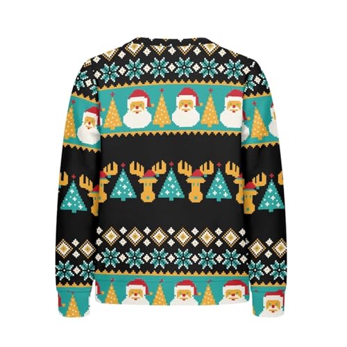 Modysero Novelty Pattern Regular Comfy Soft Christmas Sweatshirt for Kids Fall Winter Long Sleeve Hoodies Pullover Tops 6