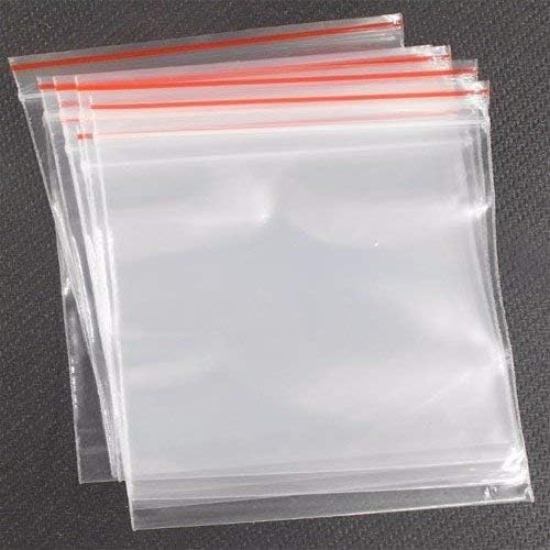 SVP - Zip Lock Pouch Reusable| Resealable Clear Plastic Bags Storage Pouches and Durable Press Seal -100PCS (10X14)