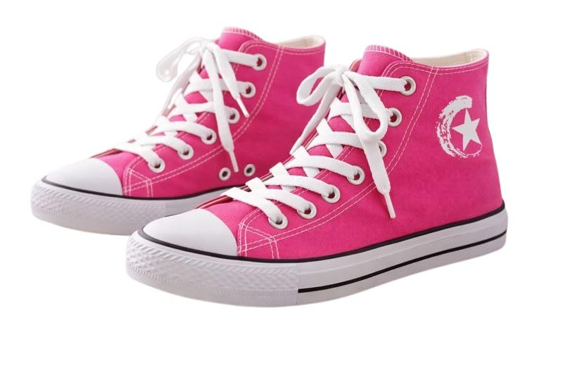 Emilio Fernández Zapatillas de Lona para Mujer, Estilo Clásico, Alta Comodidad, (Rosa, Sistema Tallas Calzado EU, Adulto, Mujer, Números, Mediano, 36)
